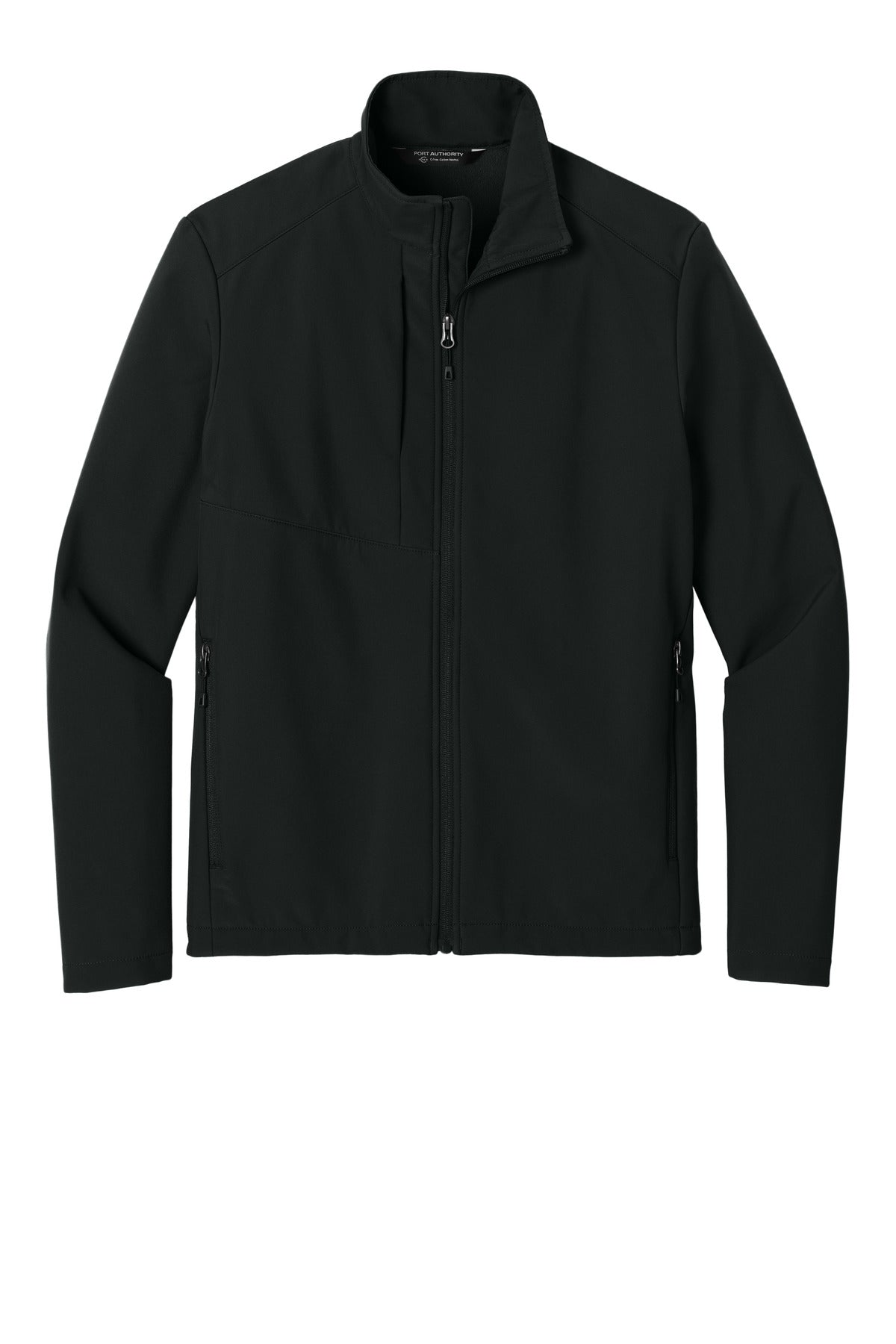 Front View of DeepBlack Port Authority C-FREE Core Soft Shell J720