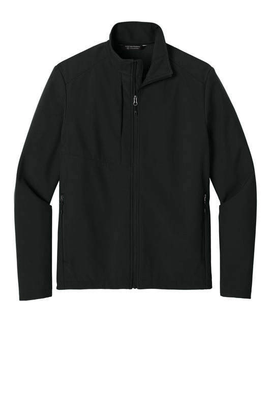 Front View of DeepBlack Port Authority C-FREE Core Soft Shell J720