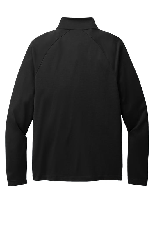Front View of DeepBlack Port Authority C-FREE Cypress 1/4-Zip K870
