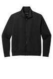 Front View of DeepBlack Port Authority C-FREE Double Knit Full-Zip K881