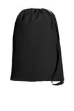 Front View of DeepBlack Port Authority Core Cotton Laundry Bag BG0850