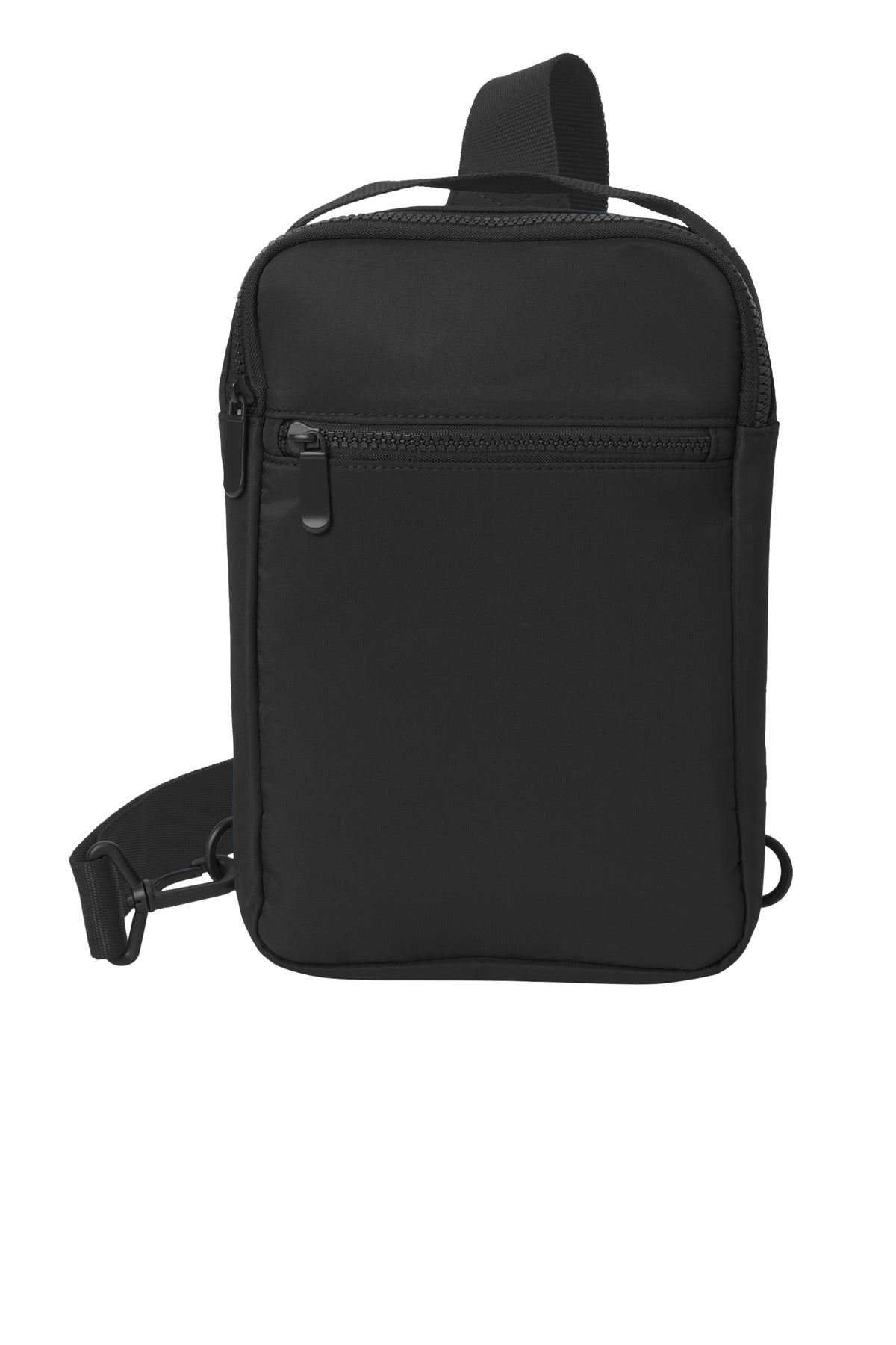 Front View of DeepBlack Port Authority Matte Sling BG935