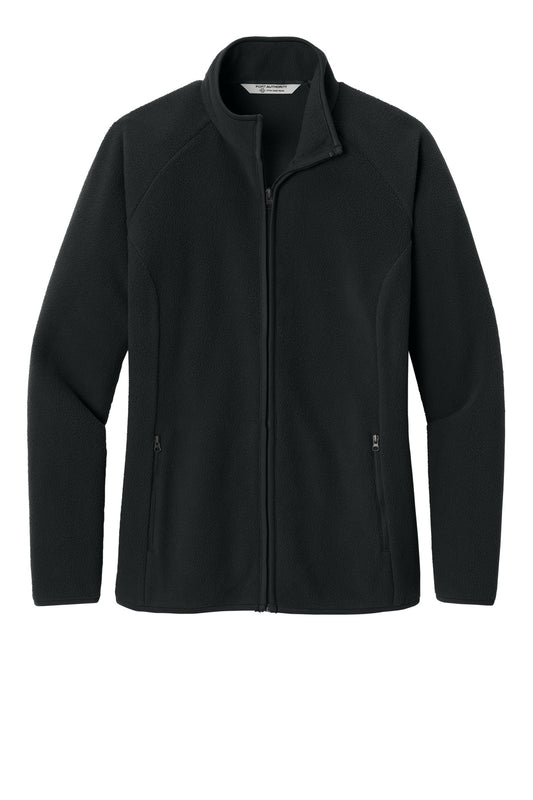 Front View of DeepBlack Port Authority Women's C-FREE Raglan Fleece L700