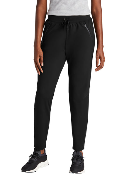Front View of DeepBlack Sport-Tek Women's Circuit Jogger LPST871