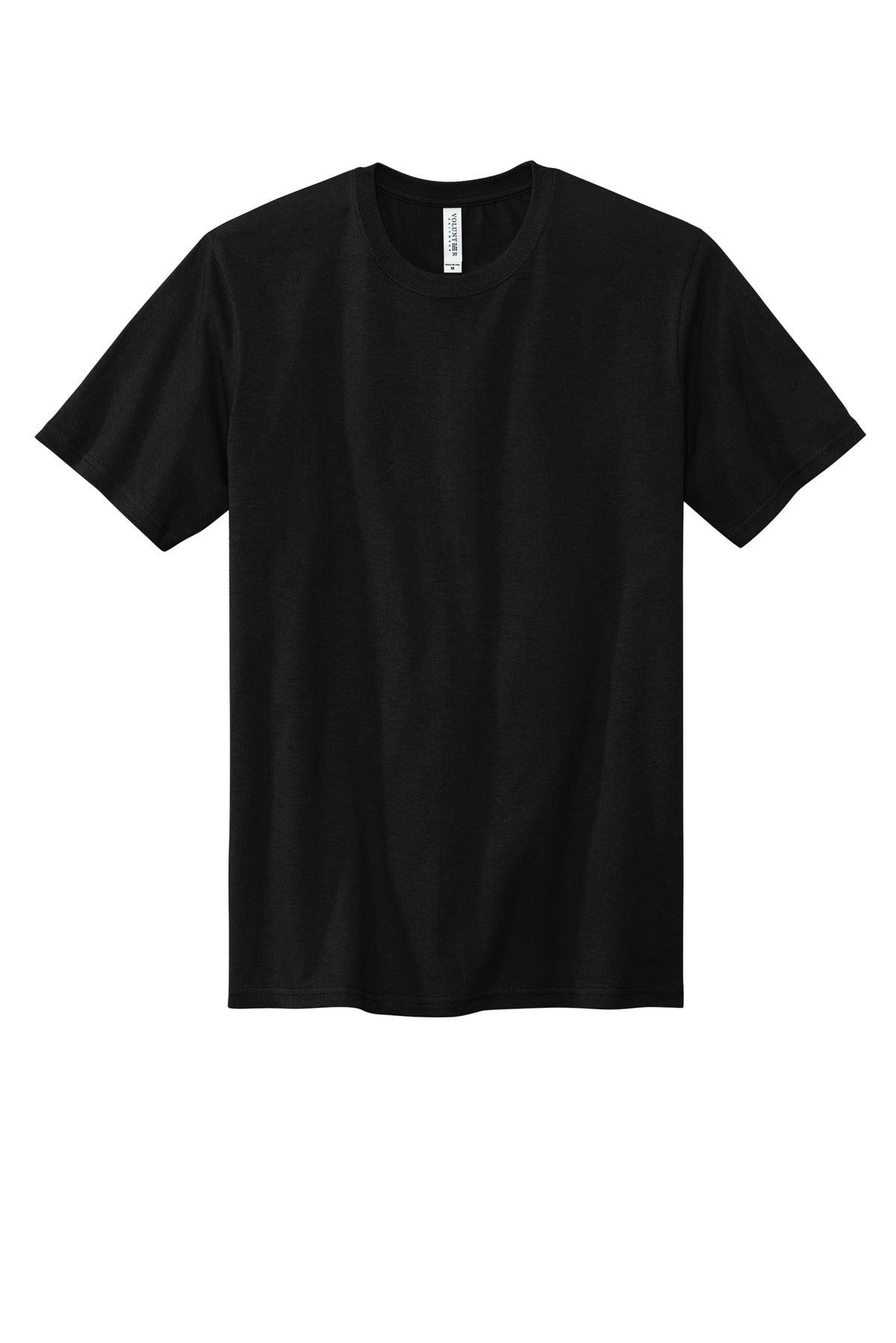Front View of DeepBlack Volunteer Knitwear All-American Tee VL100