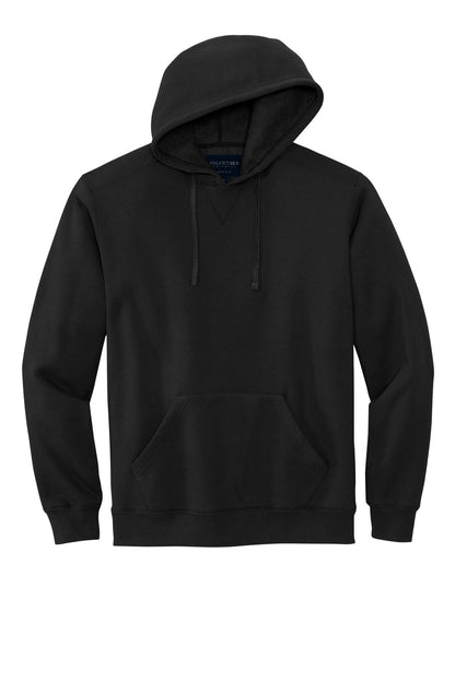 Front View of DeepBlack Volunteer Knitwear Chore Fleece Pullover Hoodie VL130H