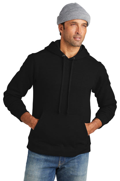 Front View of DeepBlack Volunteer Knitwear Chore Fleece Pullover Hoodie VL130H