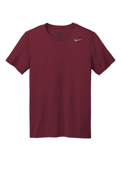 Front View of DeepMaroon Nike Team rLegend Tee DV7299