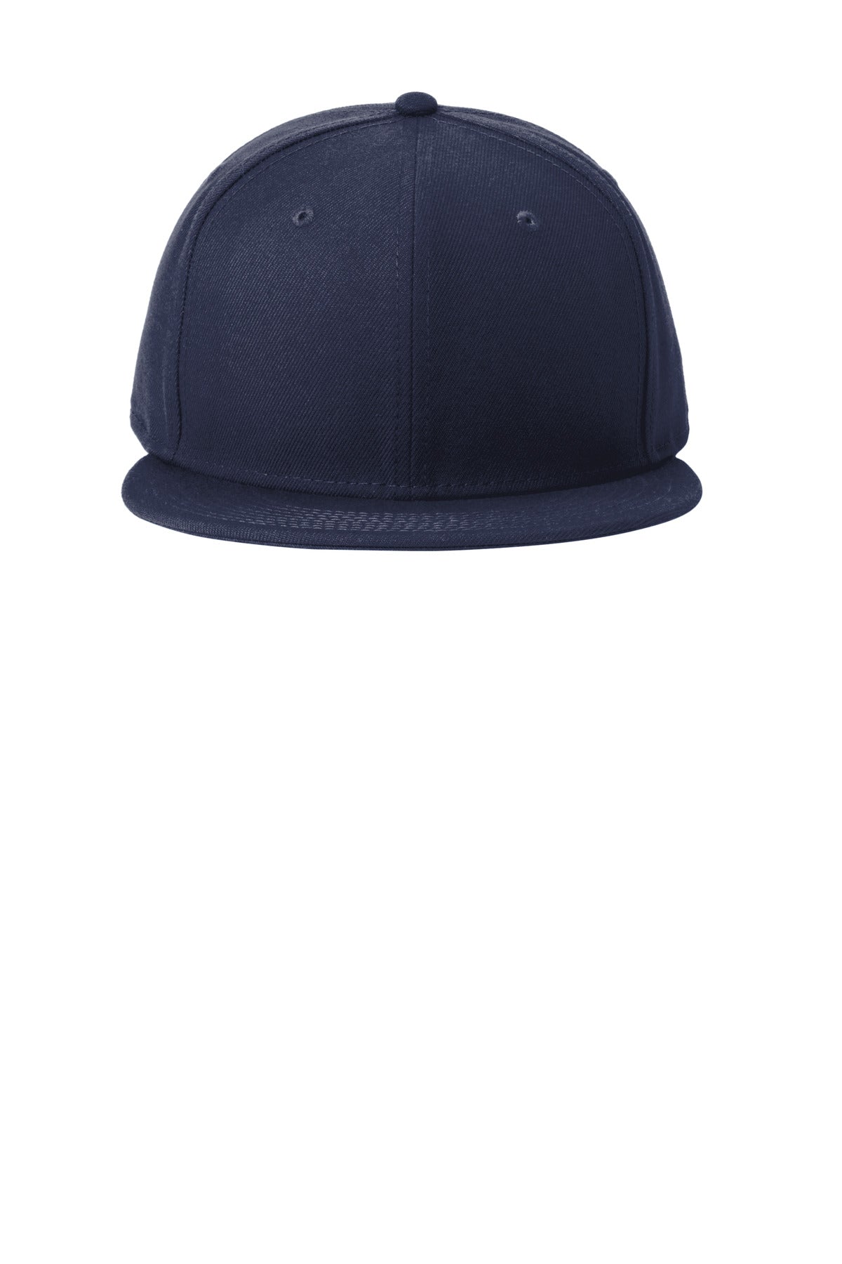 Front View of DeepNavy New Era Standard Fit Flat Bill Snapback Cap NE4020