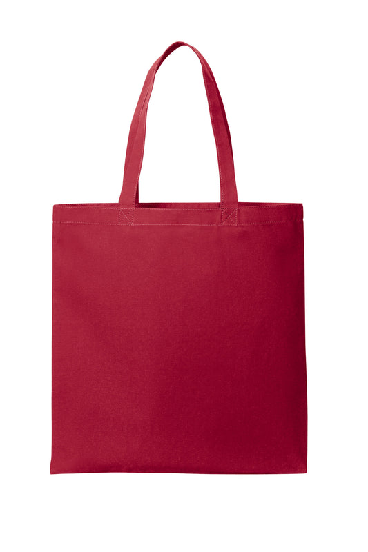 Front View of DeepRed Port Authority Core Cotton Tote BG1500