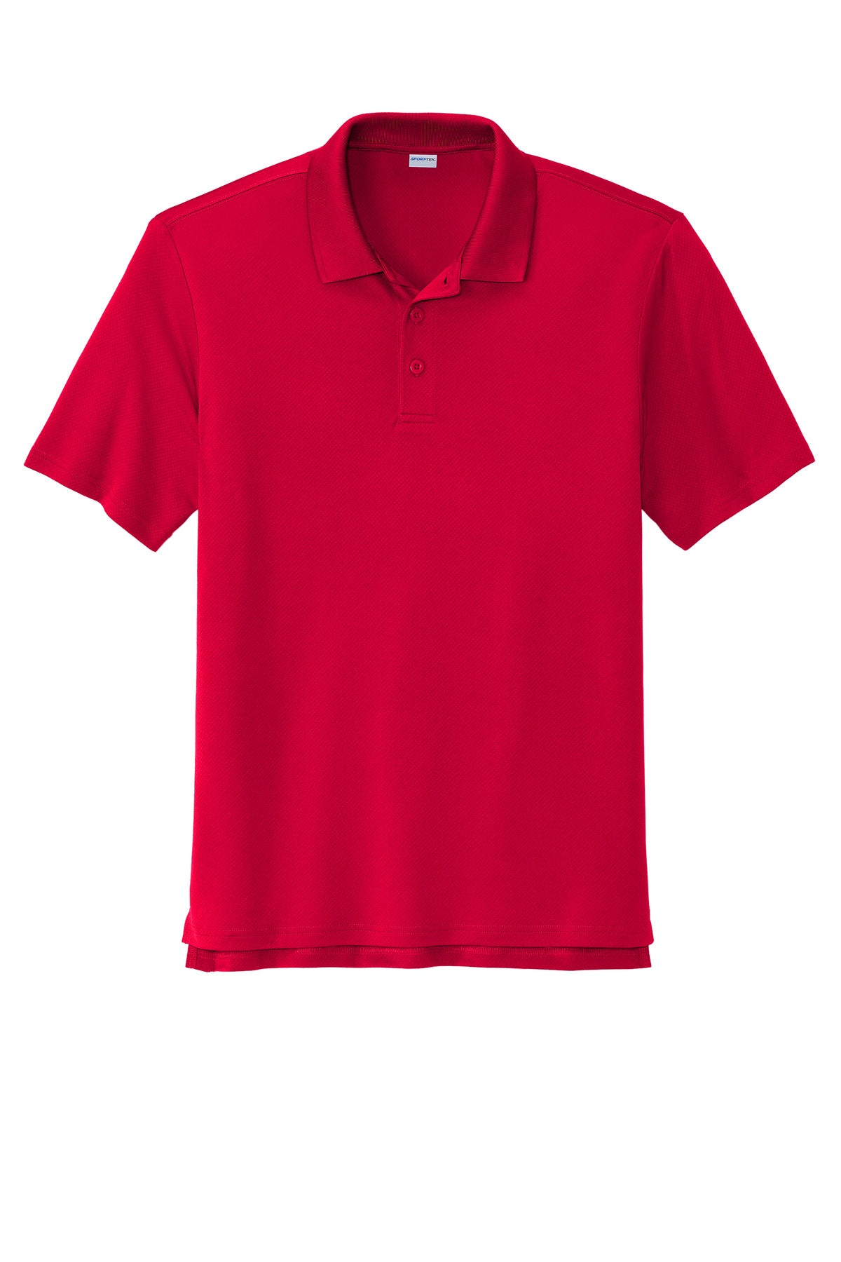 Front View of DeepRed Sport-Tek Sideline Polo ST535