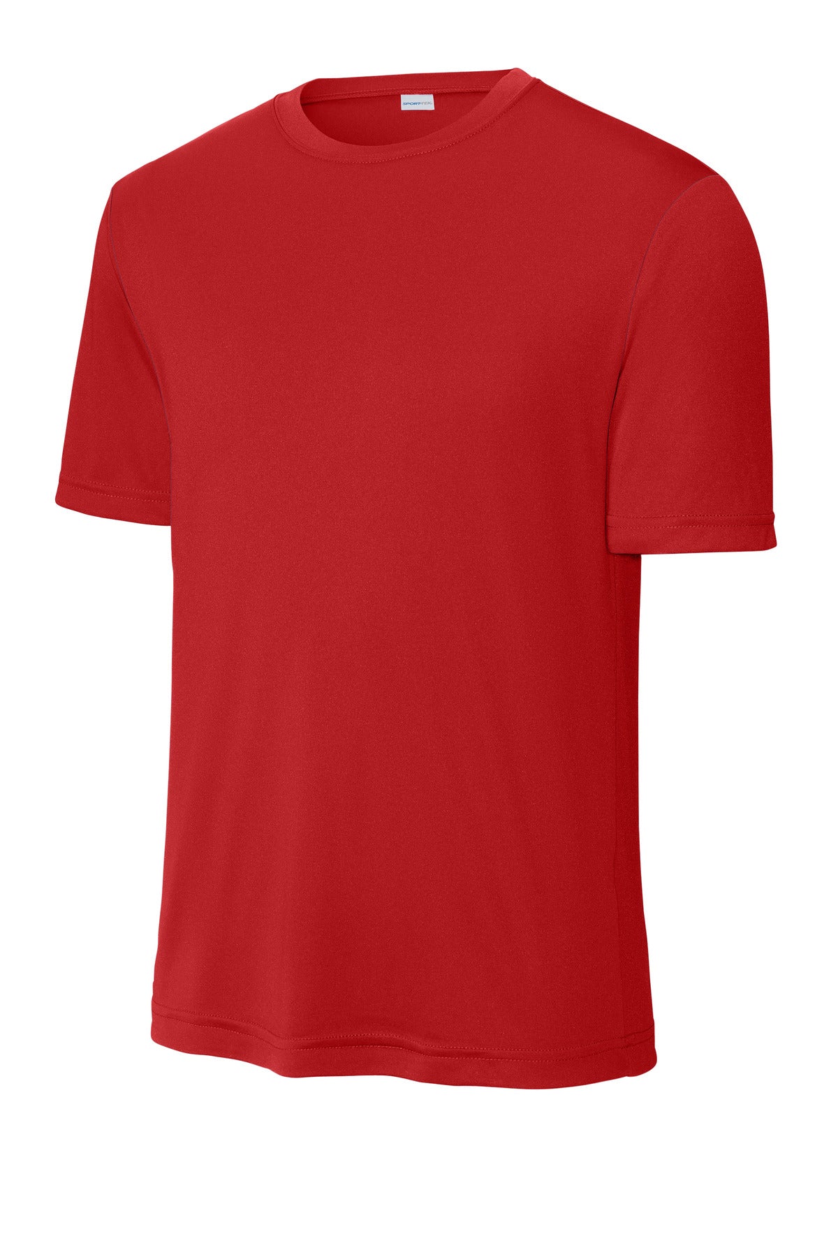 Front View of DeepRed Sport-Tek Tall PosiCharge Competitor Tee. TST350