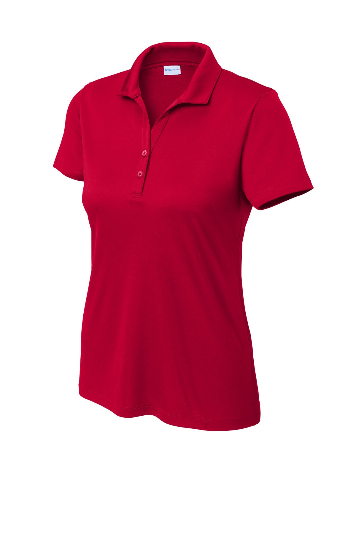 Front View of DeepRed Sport-Tek Women's PosiCharge Re-Compete Polo LST725