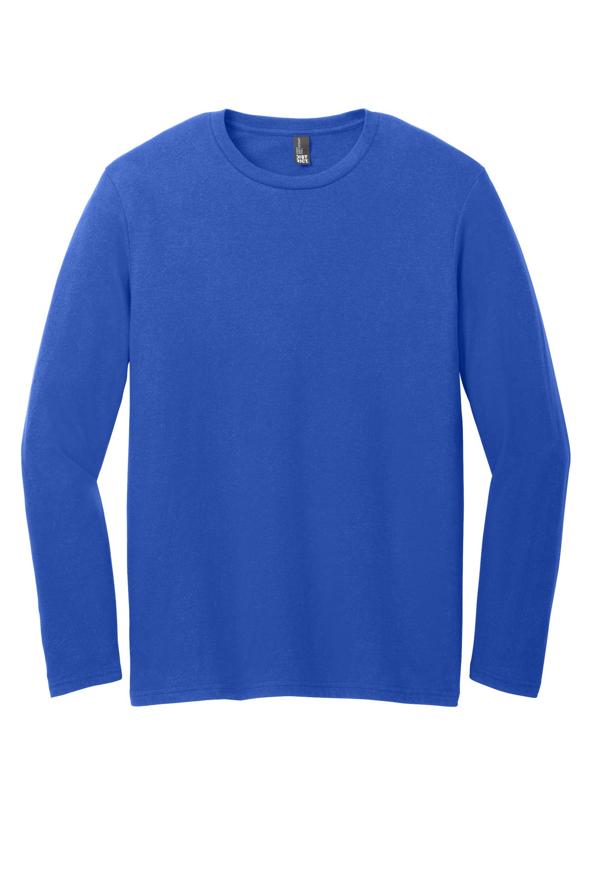 Front View of DeepRoyal District Very Important Tee Long Sleeve. DT6200