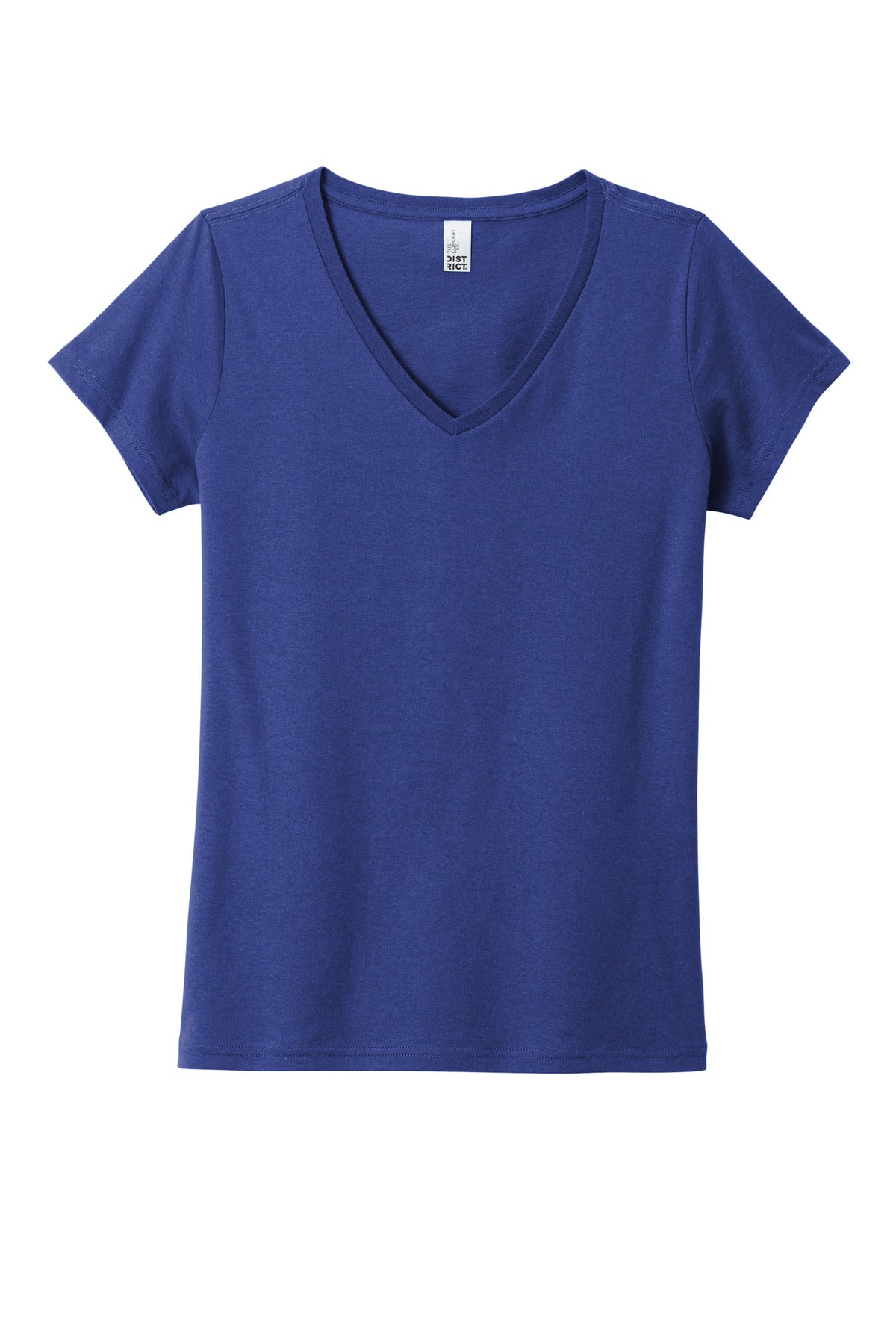 Front View of DeepRoyal District Women's The Concert Tee V-Neck DT5002