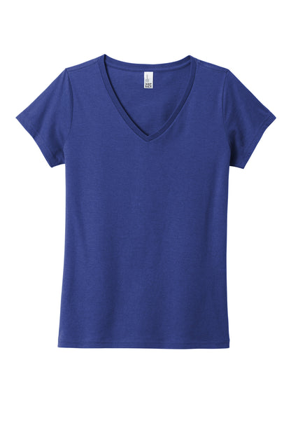 Front View of DeepRoyal District Women's The Concert Tee V-Neck DT5002