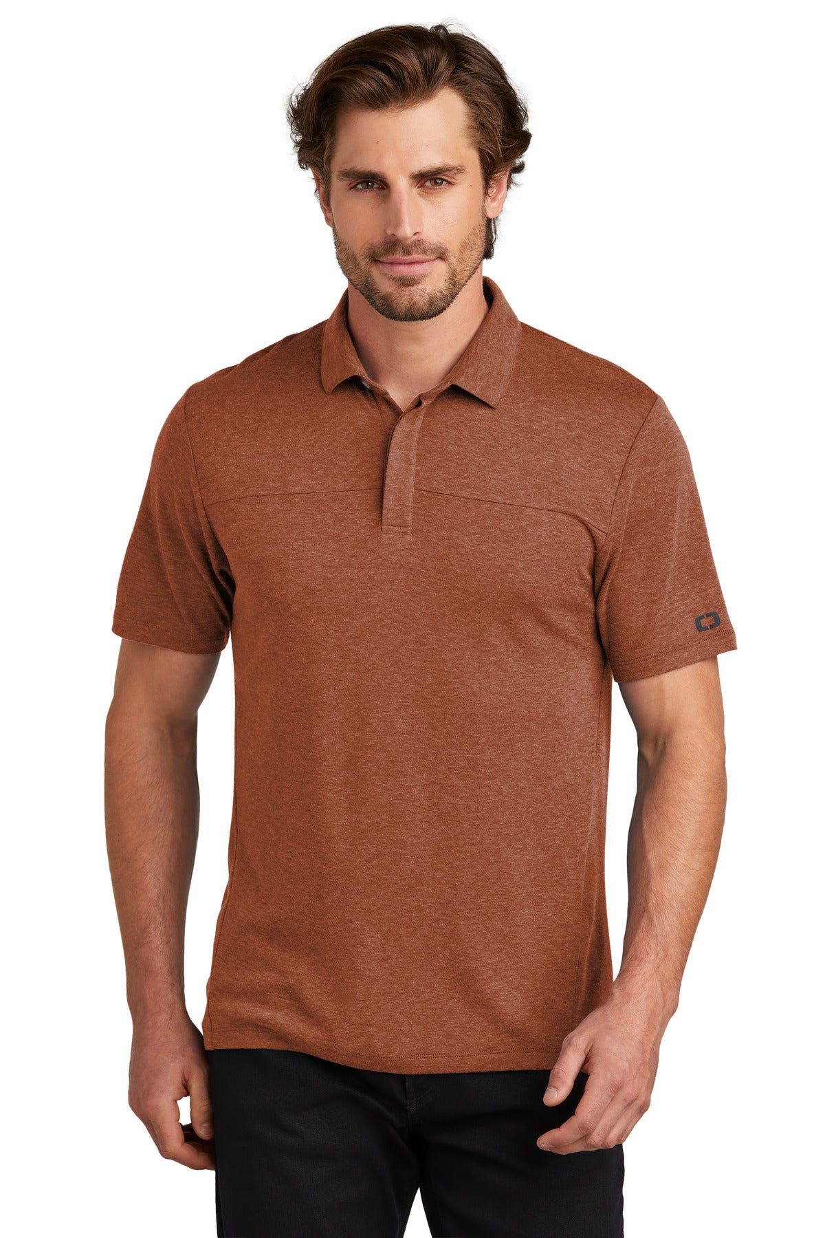 Front View of DeepRust OGIO Command Polo OG150
