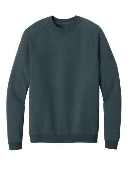 Front View of DeepStlBlu District Cloud Fleece Crew DT7804