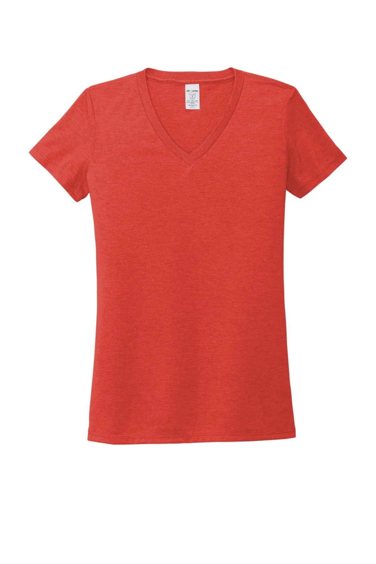 Front View of DesertSun Allmade Women's Tri-Blend V-Neck Tee AL2018