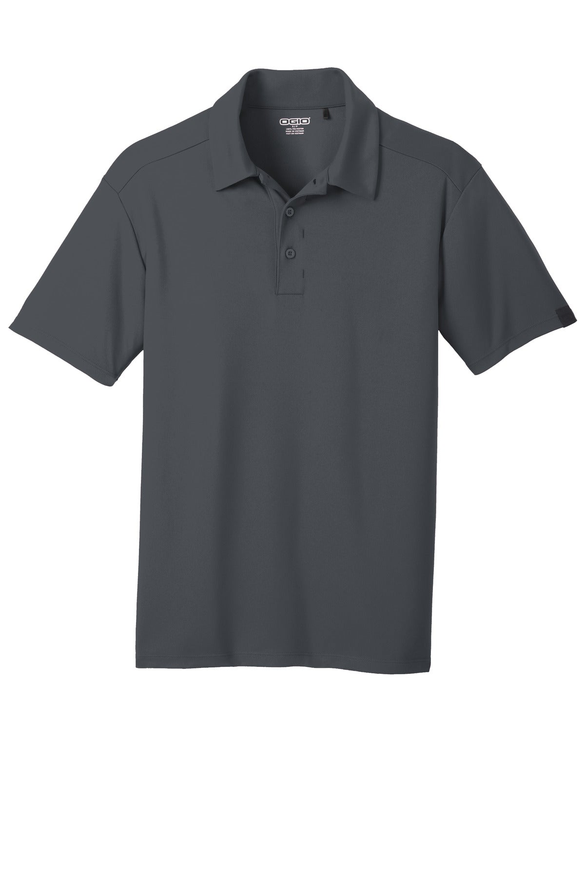 Front View of Diesel Grey OGIO Framework Polo. OG125