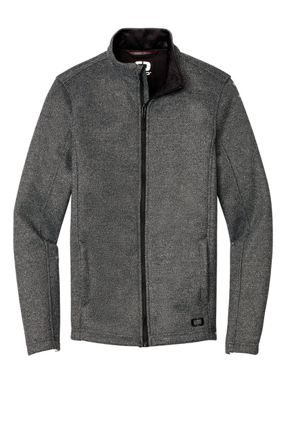 Front View of Diesel Gry Hth OGIO Grit Fleece Jacket. OG727