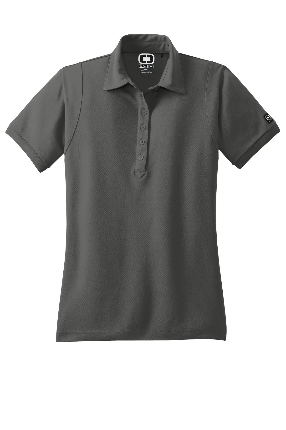 Front View of DieselGrey OGIO - Jewel Polo. LOG101