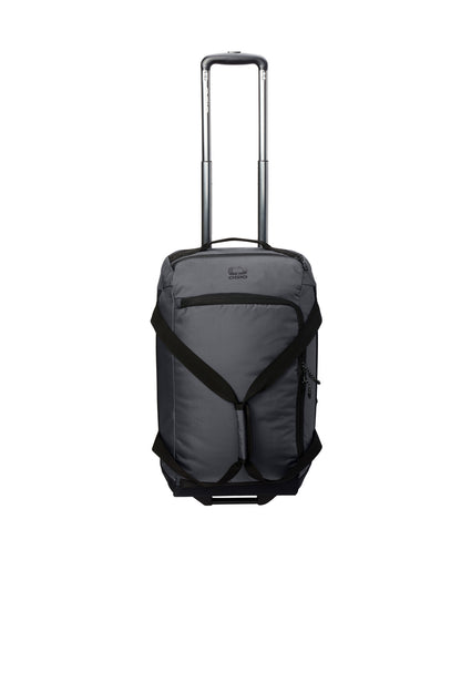 Front View of DieselGrey OGIO Passage Wheeled Carry-On Duffel 98002