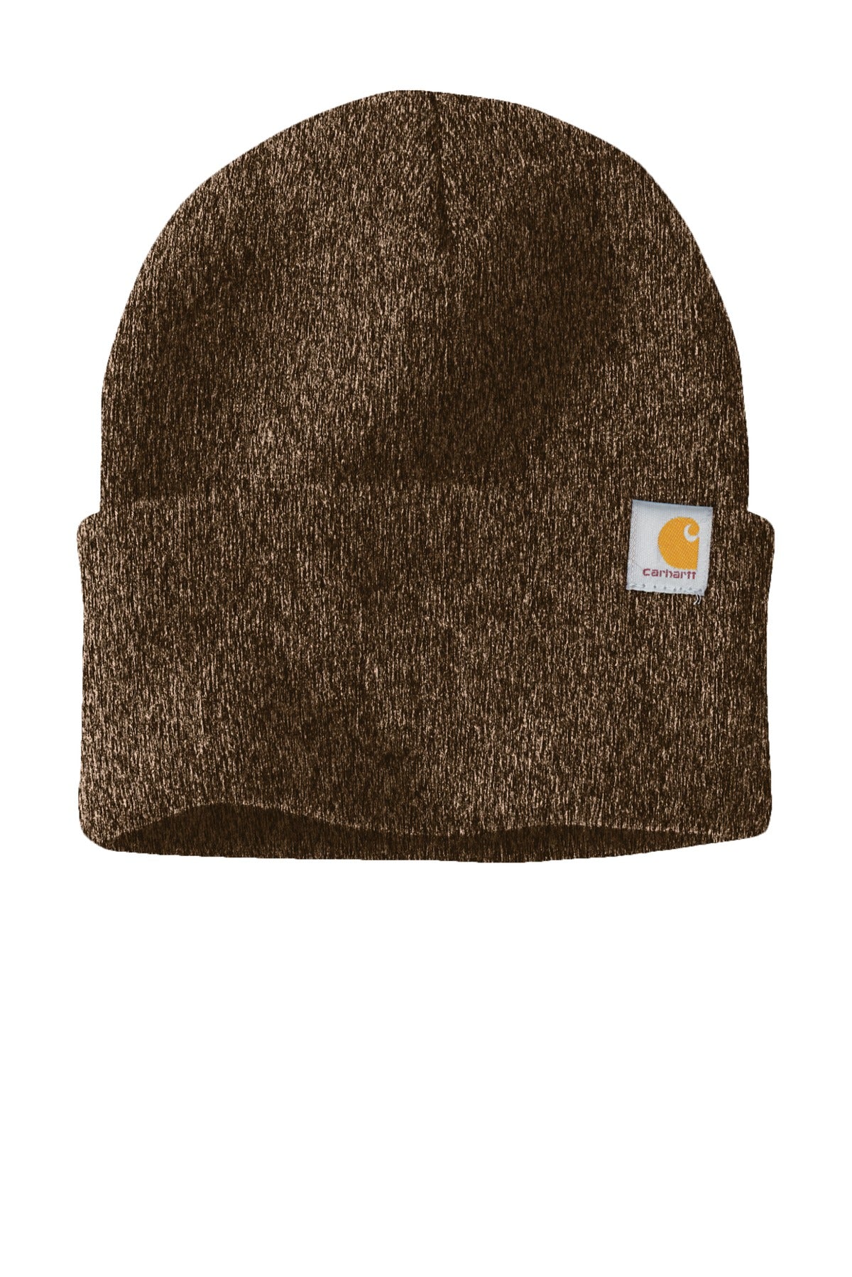 Front View of Dk Brn/Sandstn Carhartt Watch Cap 2.0 CT104597