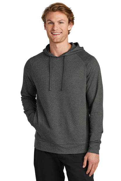 Front View of DkGyHthr Sport-Tek Sport-Wick Flex Fleece Pullover Hoodie ST562