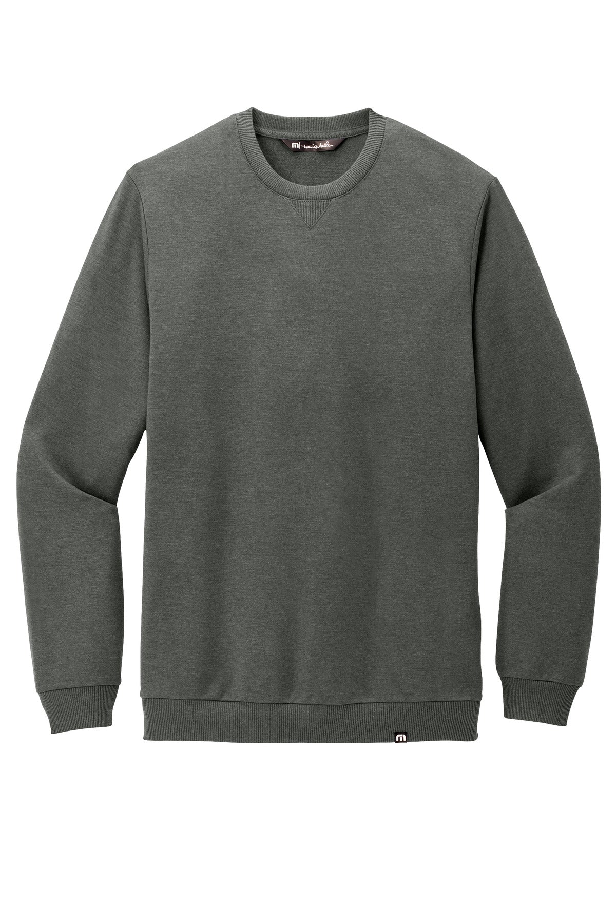 Front View of DkGyHthr TravisMathew Long Weekend Crew TM1MZ342