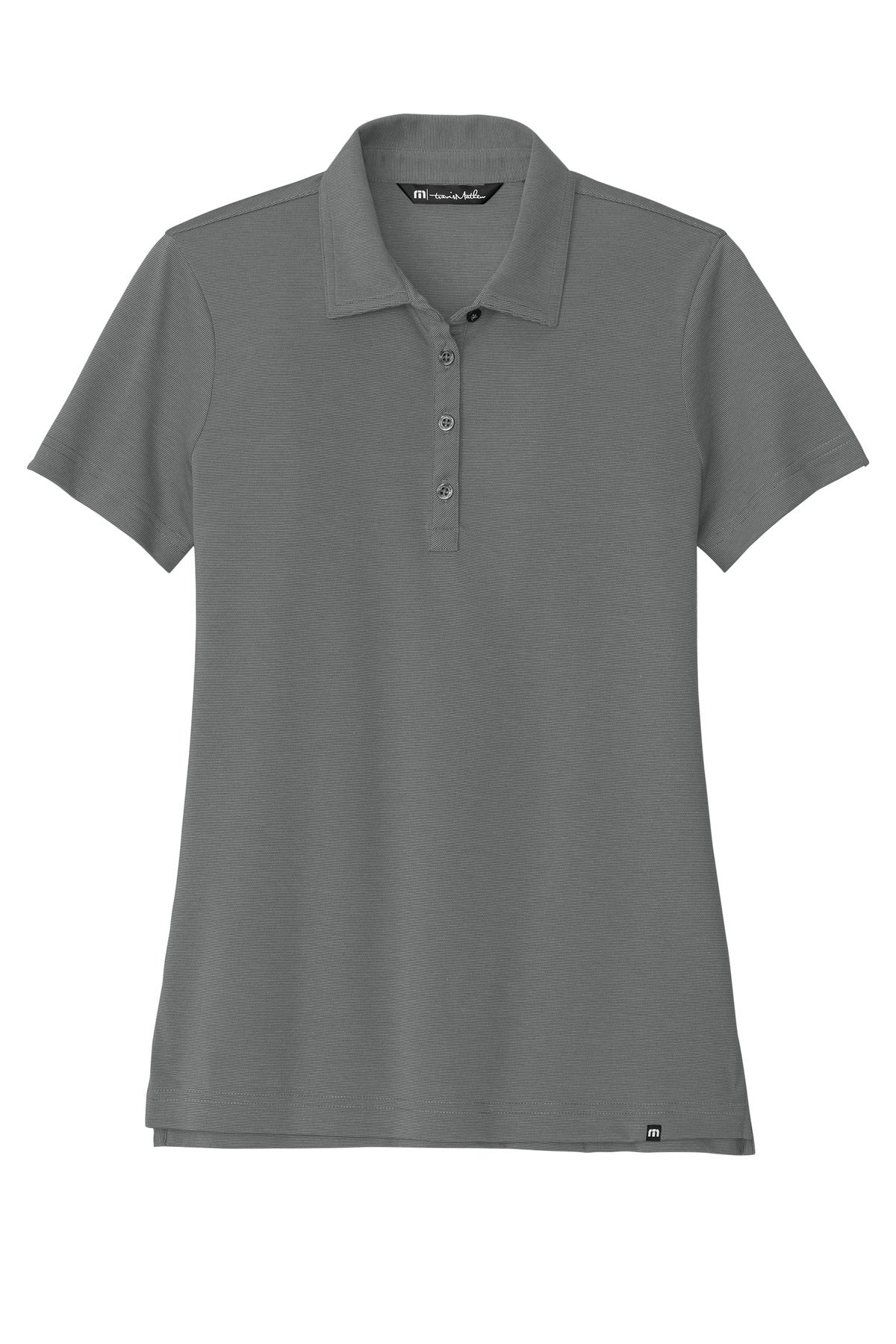 Front View of DkGyHthr TravisMathew Women's Sunnyvale Polo TM1LD005