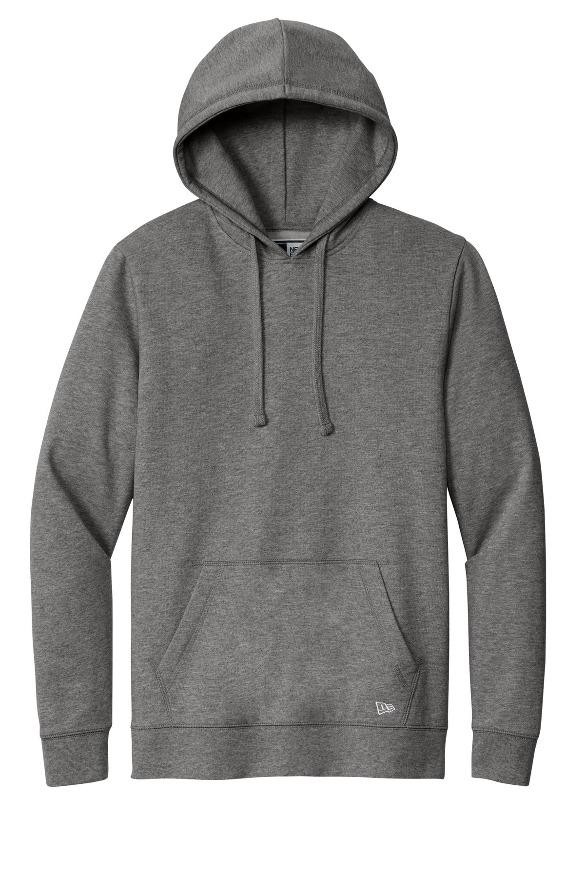 Front View of DkHtGry New Era Comeback Fleece Pullover Hoodie NEA550