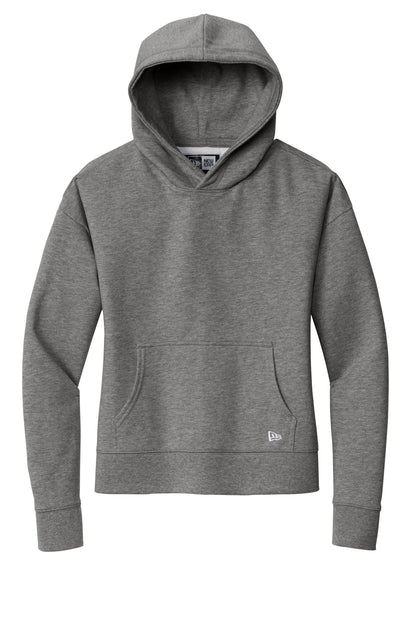 Front View of DkHtGry New Era Women's Comeback Fleece Pullover Hoodie LNEA550