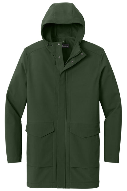 Front View of DkOliveGrn Port Authority Collective Outer Soft Shell Parka J919