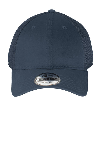 Front View of Dp Navy/Dp Nvy New Era Snapback Contrast Front Mesh Cap. NE204