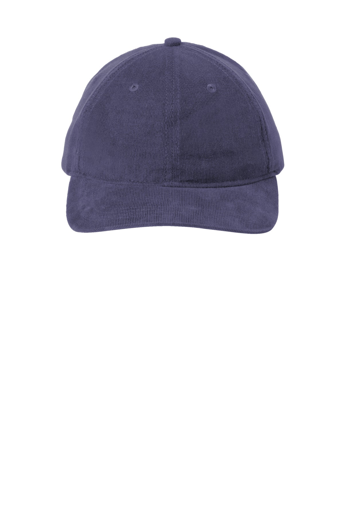 Front View of DsBlNavy Port Authority Light Corduroy Dad Cap C973