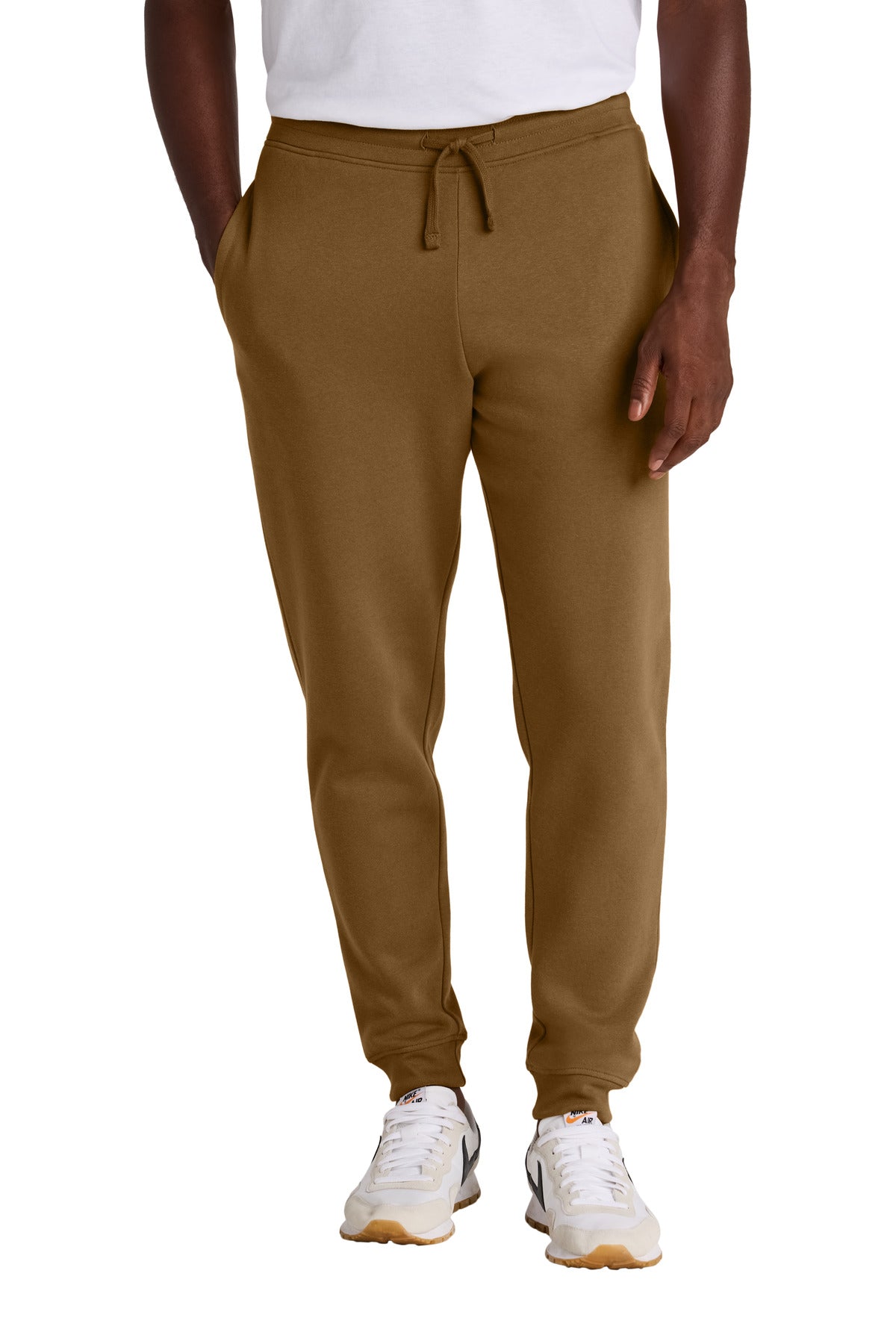 Front View of DuckBrown District V.I.T. Fleece Jogger DT6107