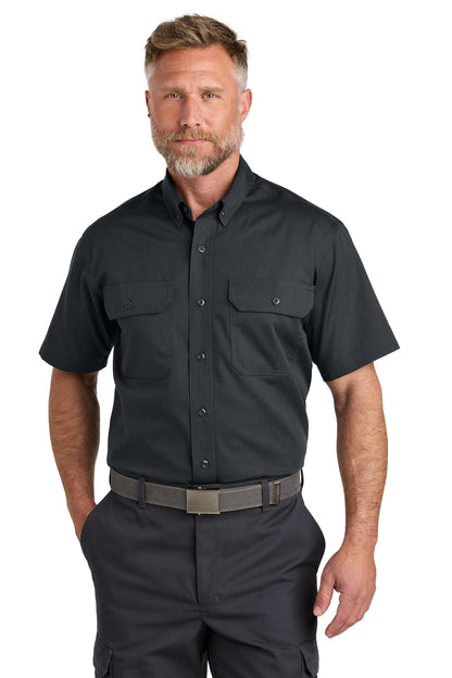 Front View of EchoSteel CornerStone Short Sleeve Select Ripstop Shirt CSW175