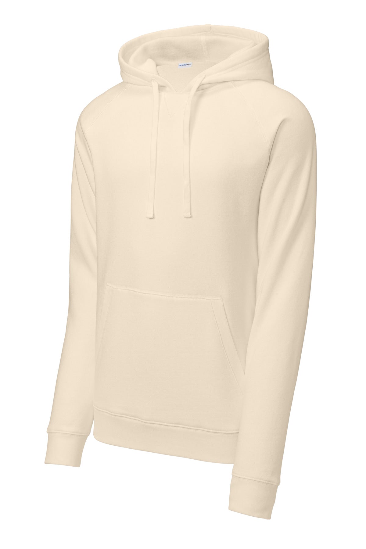 Front View of Ecru Sport-Tek Drive Fleece Pullover Hoodie STF200