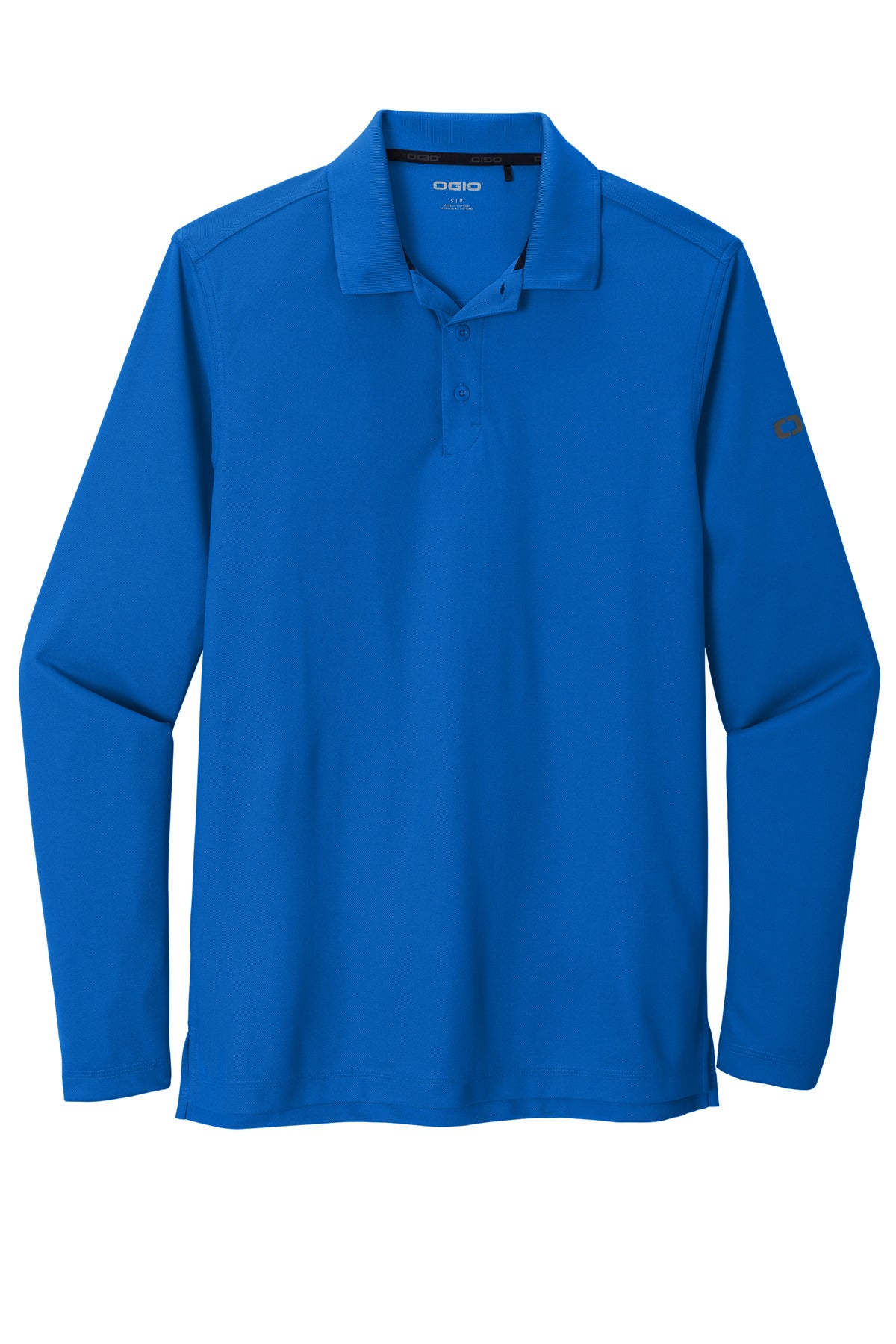 Front View of Electric Blue OGIO Caliber2.0 Long Sleeve OG105
