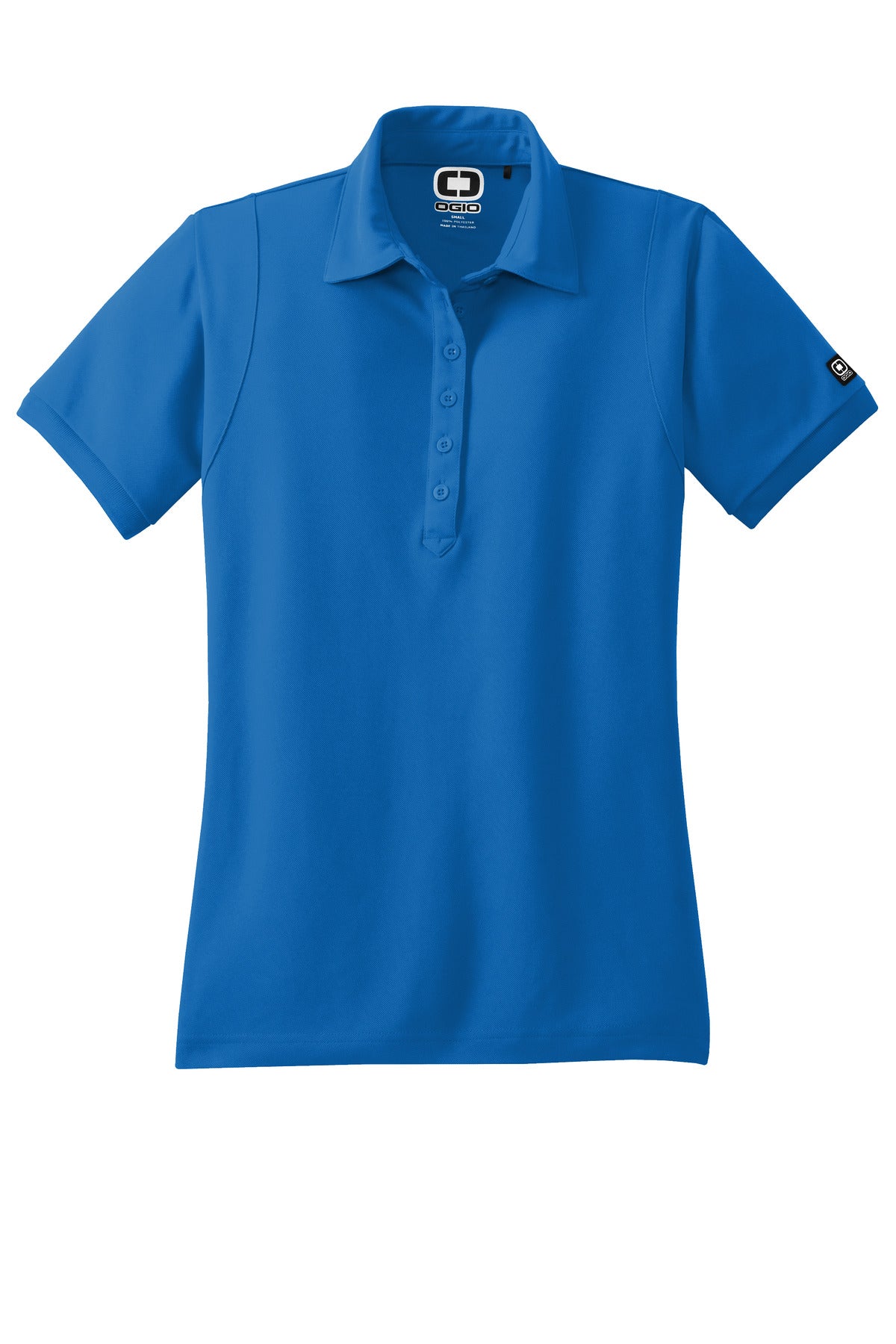 Front View of Electric Blue OGIO - Jewel Polo. LOG101