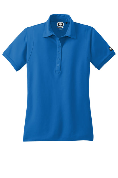 Front View of Electric Blue OGIO - Jewel Polo. LOG101