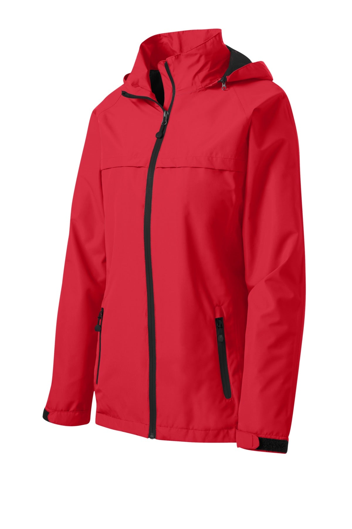 Front View of Engine Red Port Authority Women's Torrent Waterproof Jacket. L333