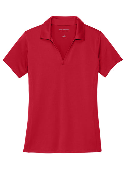 Front View of EngineRed Port Authority Women's Performance Staff Polo LK398