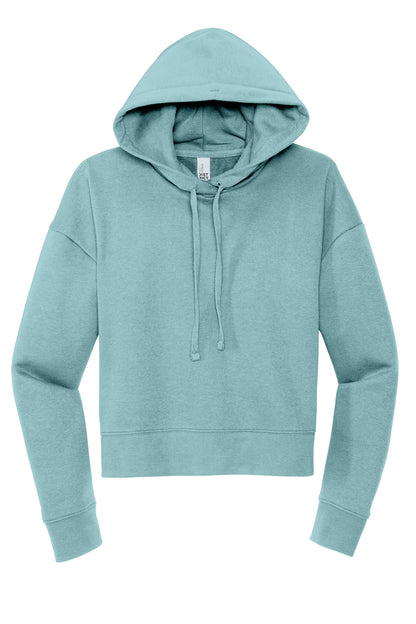 Front View of EuclptusBl District Women's V.I.T. Fleece Hoodie DT6101