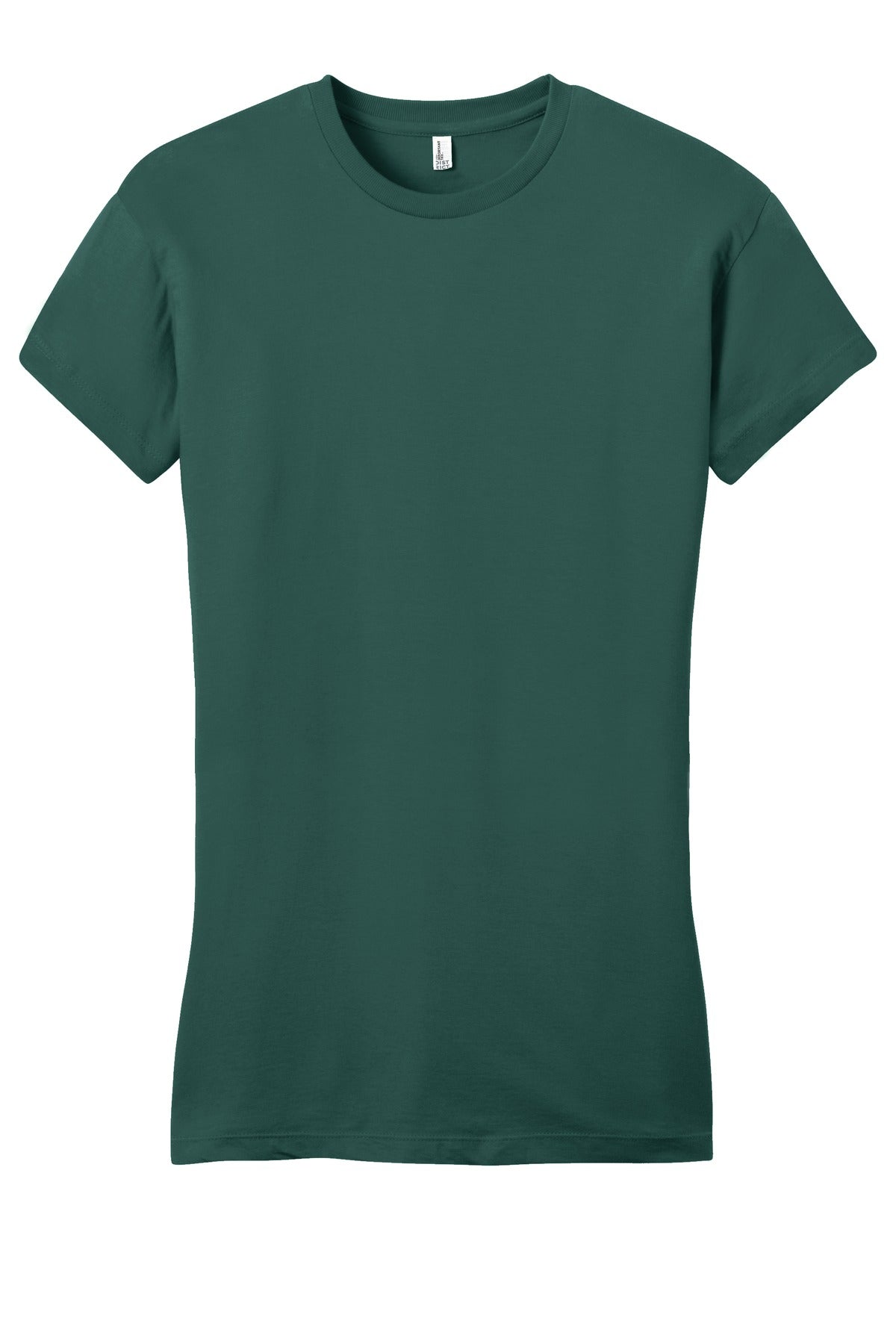 Front View of Evergreen District Women's Fitted Very Important Tee . DT6001