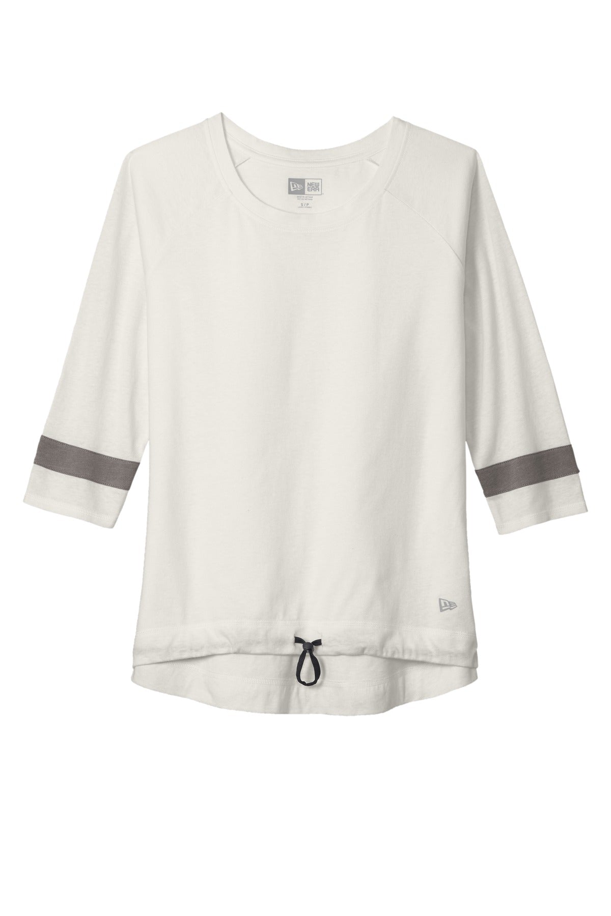 Front View of FanWSd/ShG New Era Women's Tri-Blend 3/4-Sleeve Tee LNEA136