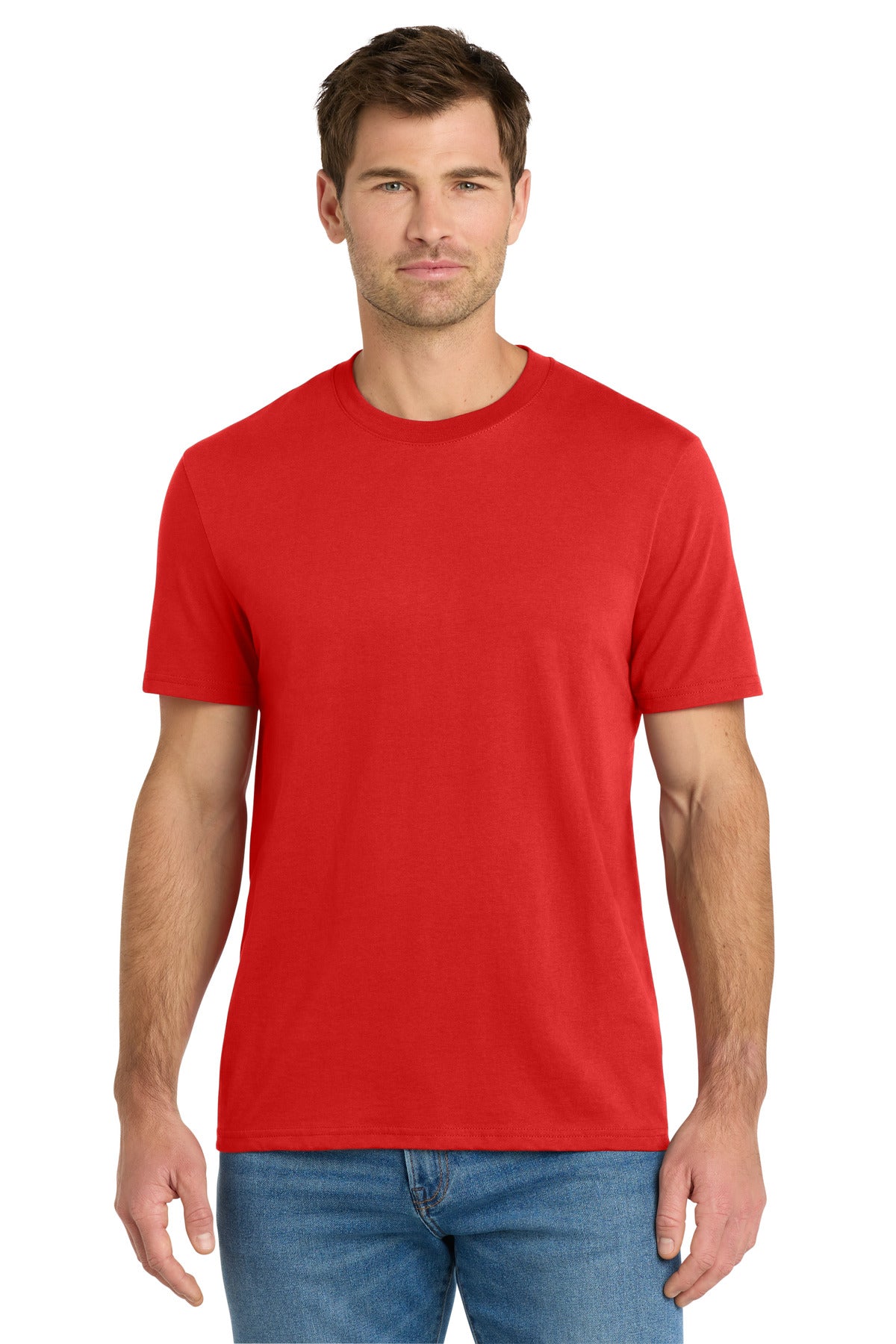 Front View of FlagRed Volunteer Knitwear Daily Tee VL45