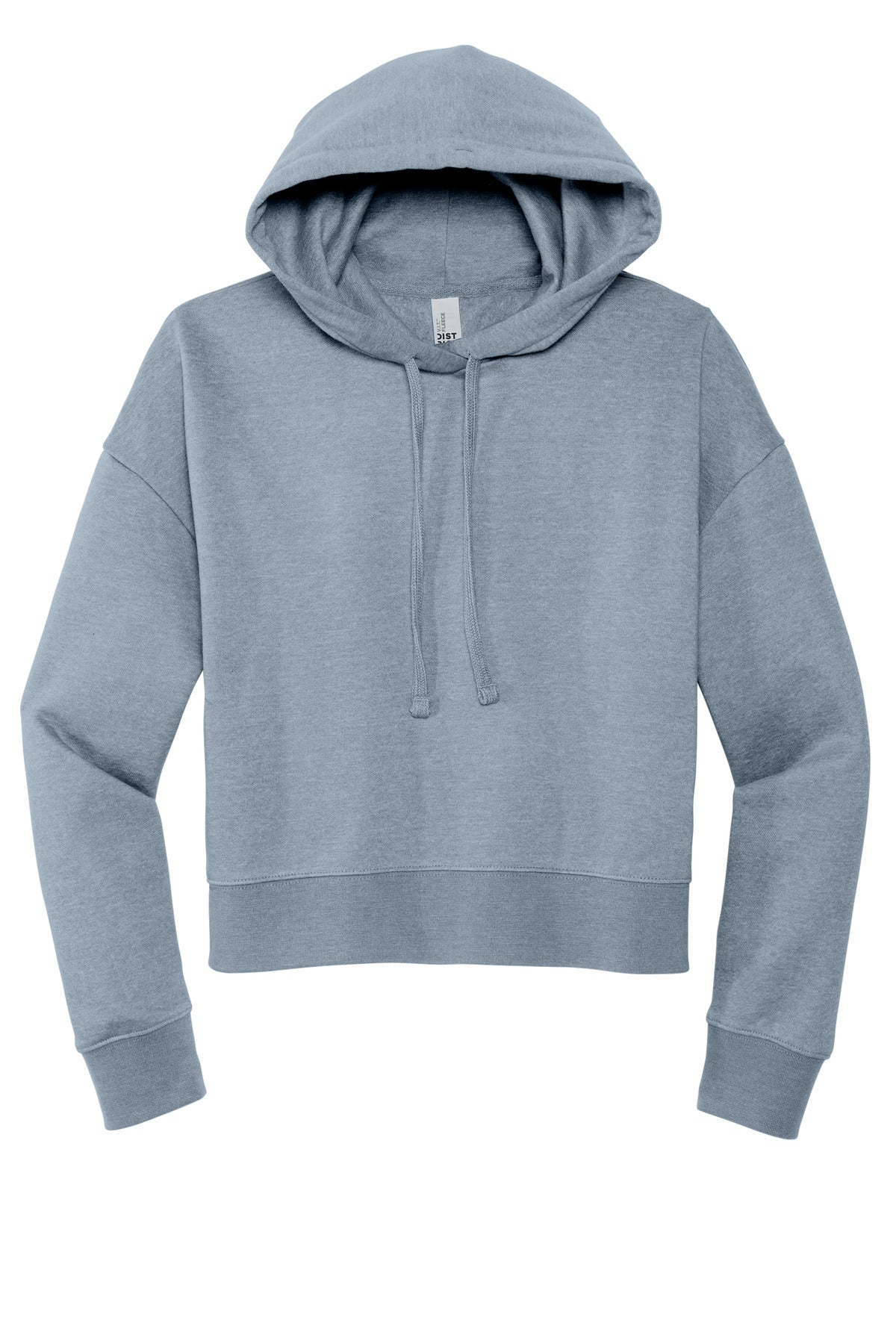 Front View of FlntBluHtr District Women's V.I.T. Fleece Hoodie DT6101