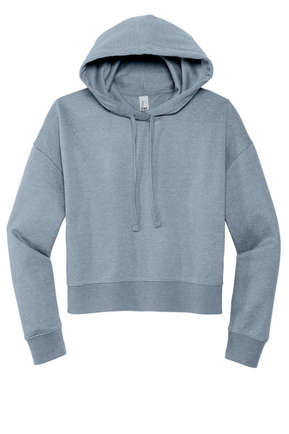 Front View of FlntBluHtr District Women's V.I.T. Fleece Hoodie DT6101